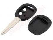 Producto Genérico - Carcasa de llave / telemando 2 botones con espadín con guía a la derecha para Chevrolet